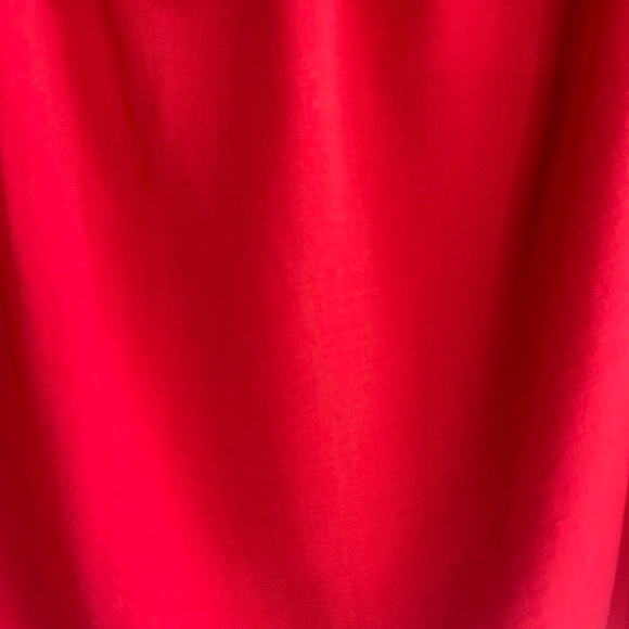 BOLD elements Vibrant Red Ruffle Blouse - Picture 3 of 6